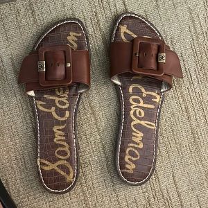 Sam Edelman brown buckle sandals
